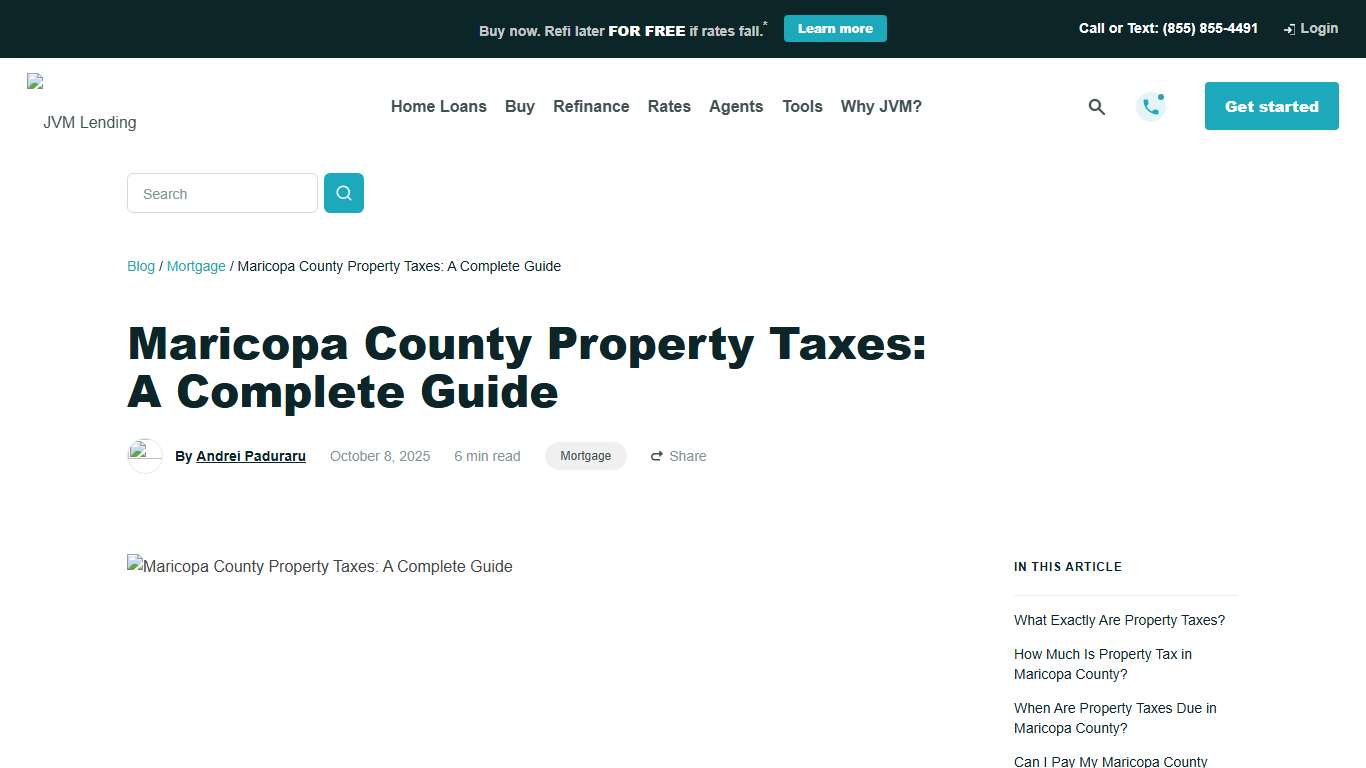 Maricopa County Property Taxes: A Complete Guide - JVM Lending